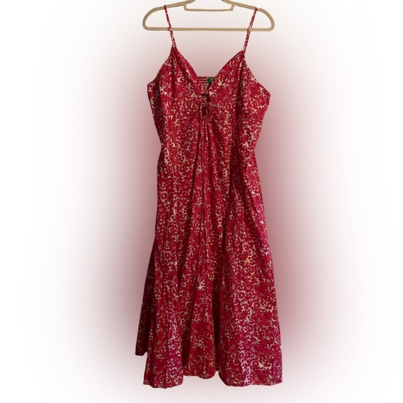 J Crew Cotton Voile Keyhole Cover-Up Maxi Dress Blushing Meadow Size XL - Picture 3 of 11